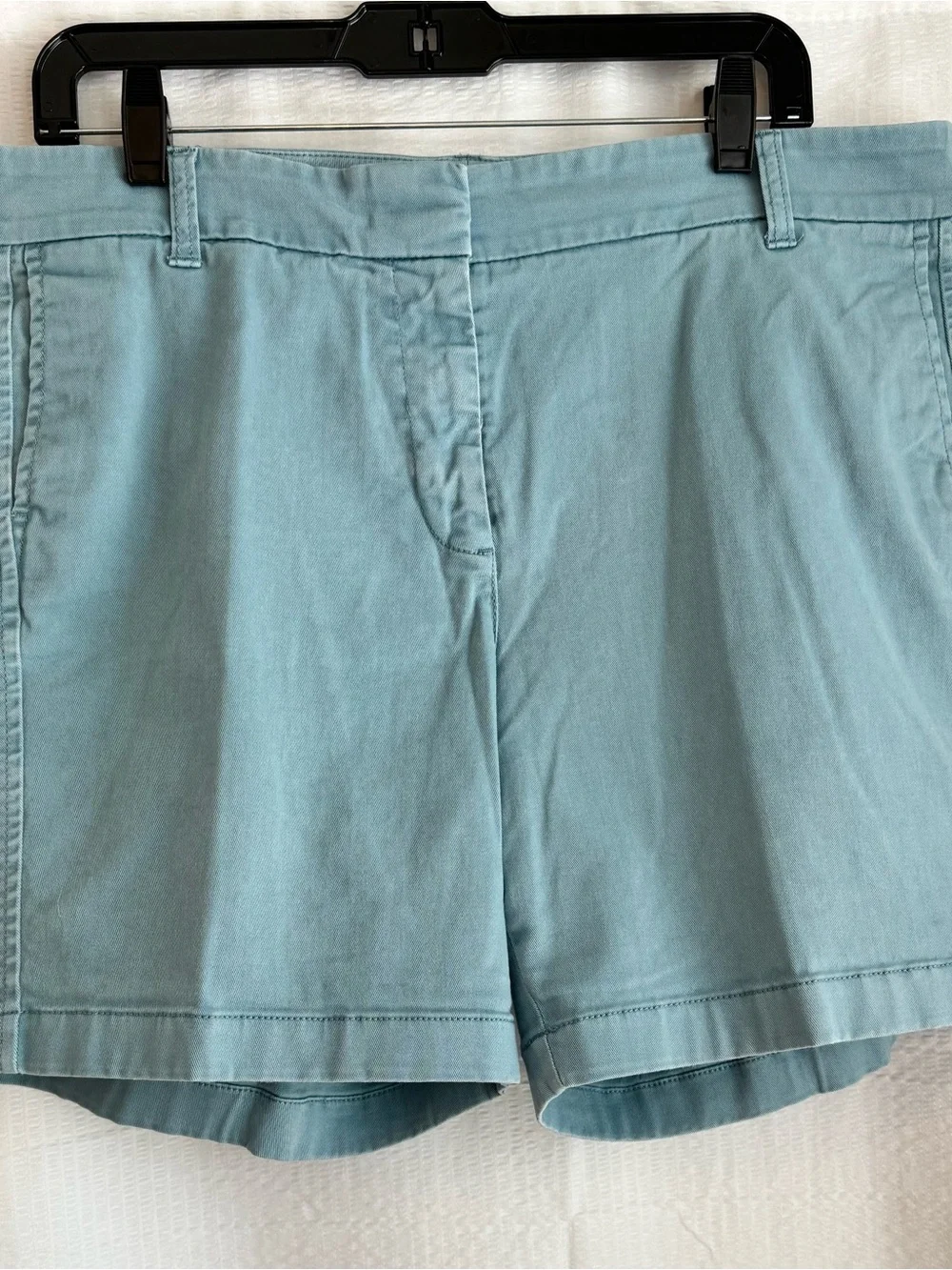 J. Crew Light Teal Cotton Bermuda Shorts